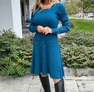 Tekla ruha pávakék – Innova Fashion – 2. kép
